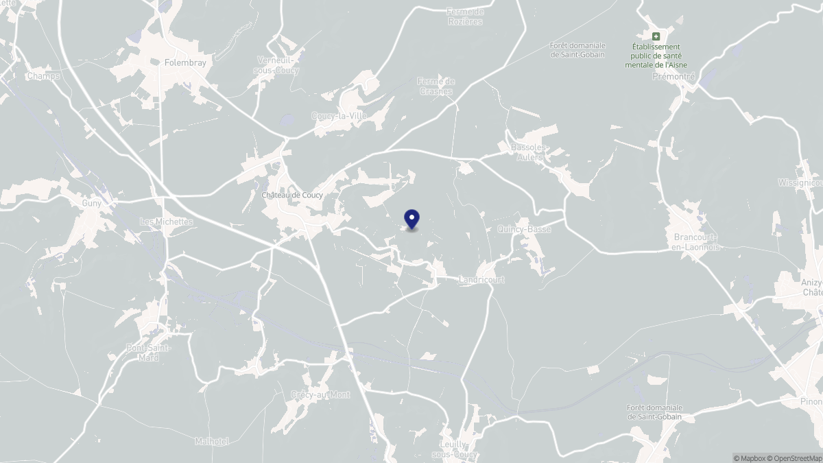 Aperçu cartographique de Jumencourt, centré sur la commune