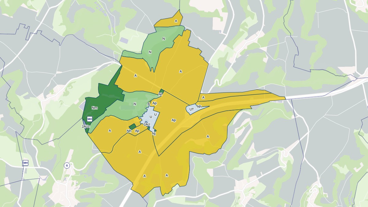 Aperçu cartographique de Laffaux, centré sur la commune