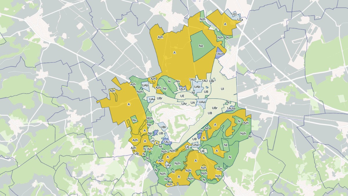 Aperçu cartographique de Laon, centré sur la commune