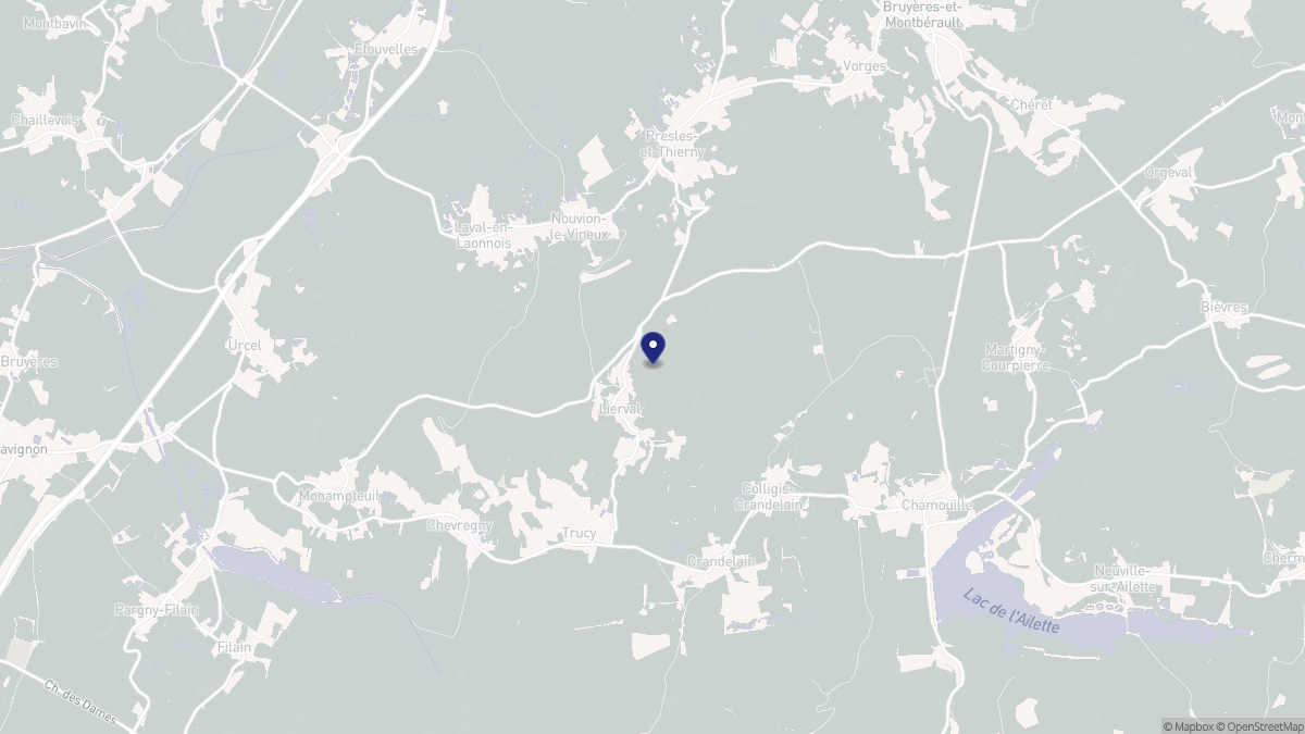 Aperçu cartographique de Lierval, centré sur la commune