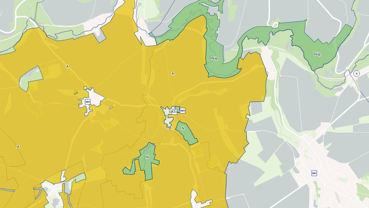 Aperçu cartographique de Marizy-Saint-Mard, centré sur la commune