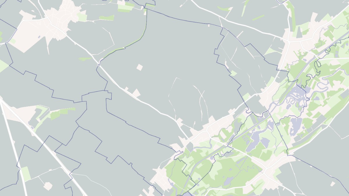 Aperçu cartographique de Mézières-sur-Oise, centré sur la commune
