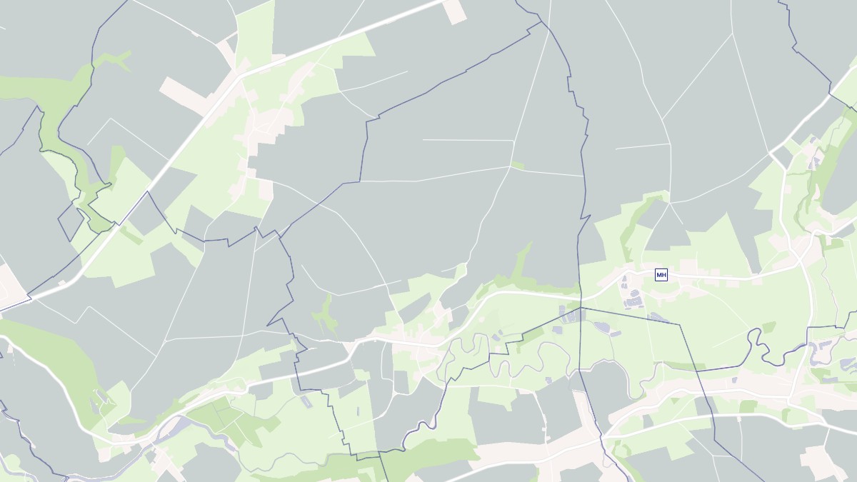 Aperçu cartographique de Monceau-sur-Oise, centré sur la commune