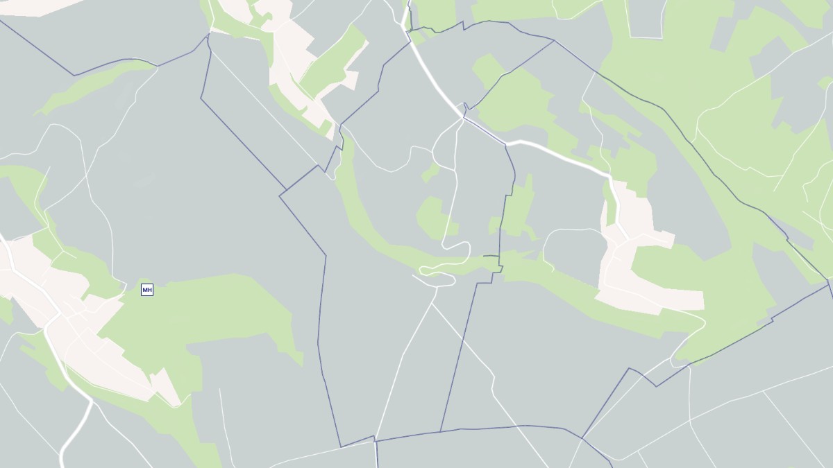 Aperçu cartographique de Muscourt, centré sur la commune