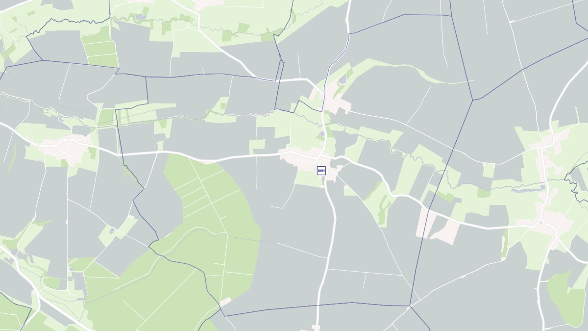 Aperçu cartographique de Nampcelles-la-Cour, centré sur la commune