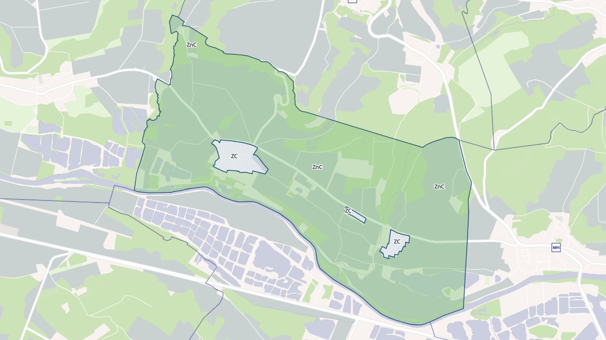 Aperçu cartographique de Osly-Courtil, centré sur la commune