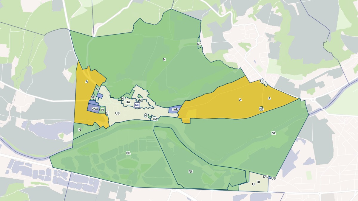 Aperçu cartographique de Pommiers, centré sur la commune
