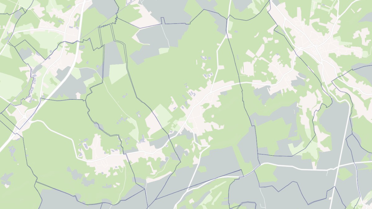 Aperçu cartographique de Presles-et-Thierny, centré sur la commune