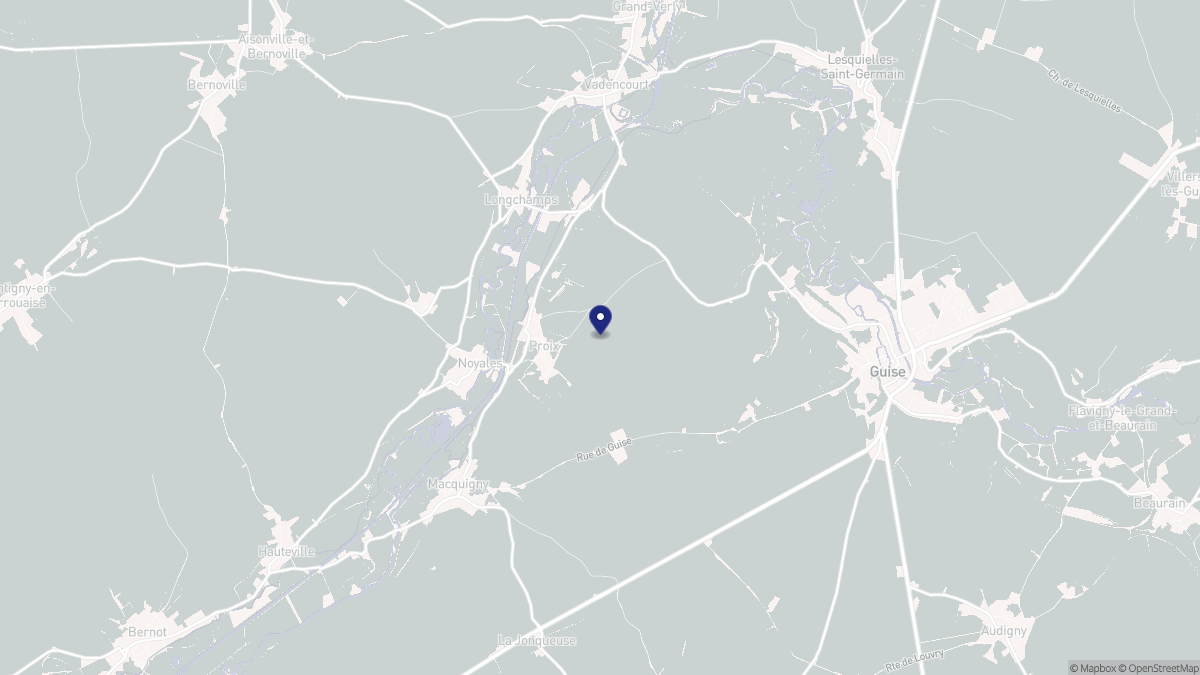 Aperçu cartographique de Proix, centré sur la commune