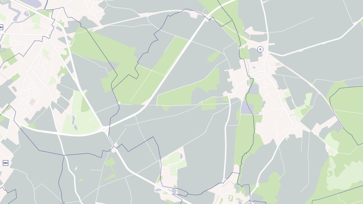 Aperçu cartographique de Rogécourt, centré sur la commune