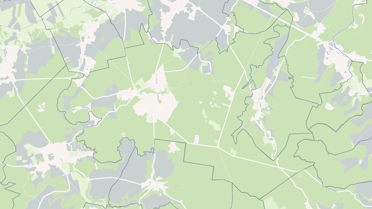 Aperçu cartographique de Saint-Gobain, centré sur la commune