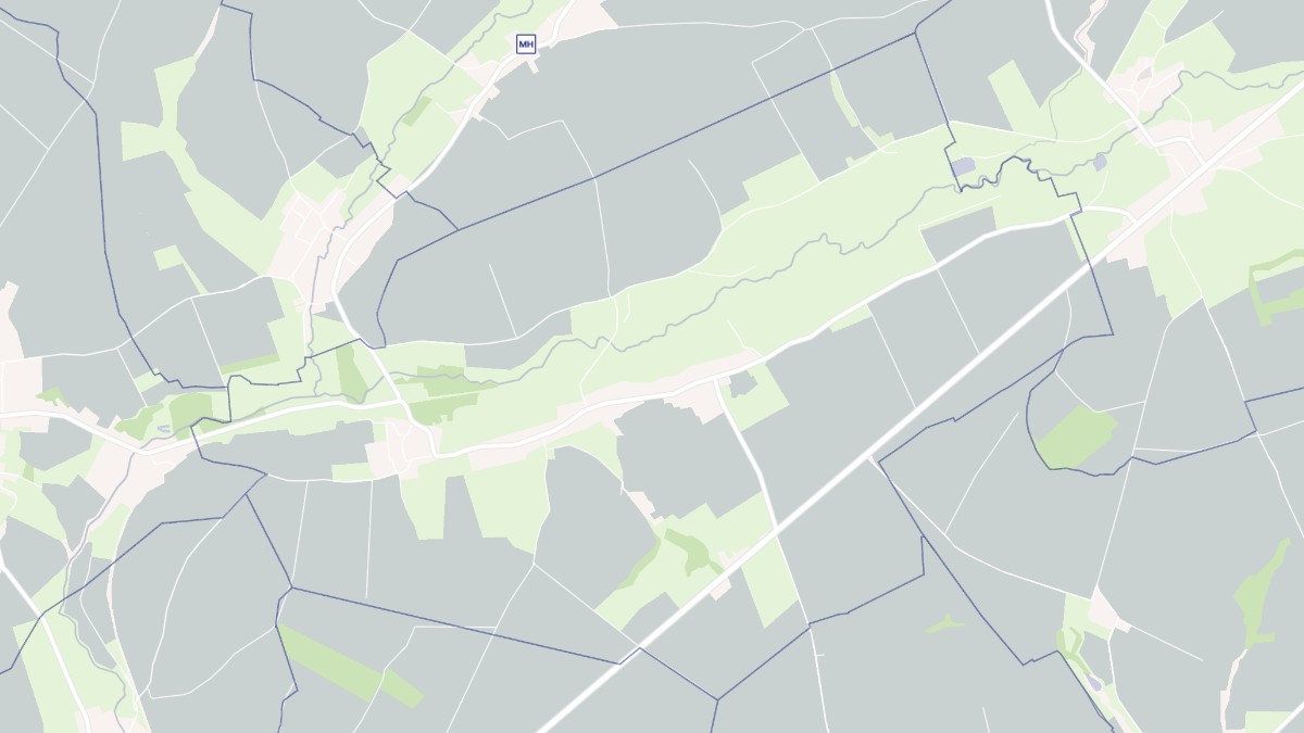 Aperçu cartographique de Saint-Gobert, centré sur la commune
