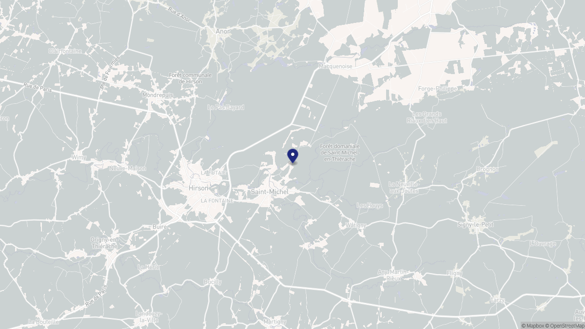 Aperçu cartographique de Saint-Michel, centré sur la commune