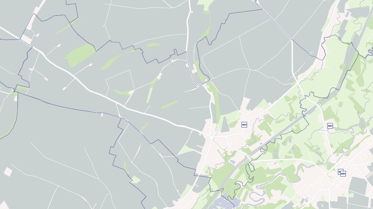 Aperçu cartographique de Sissy, centré sur la commune