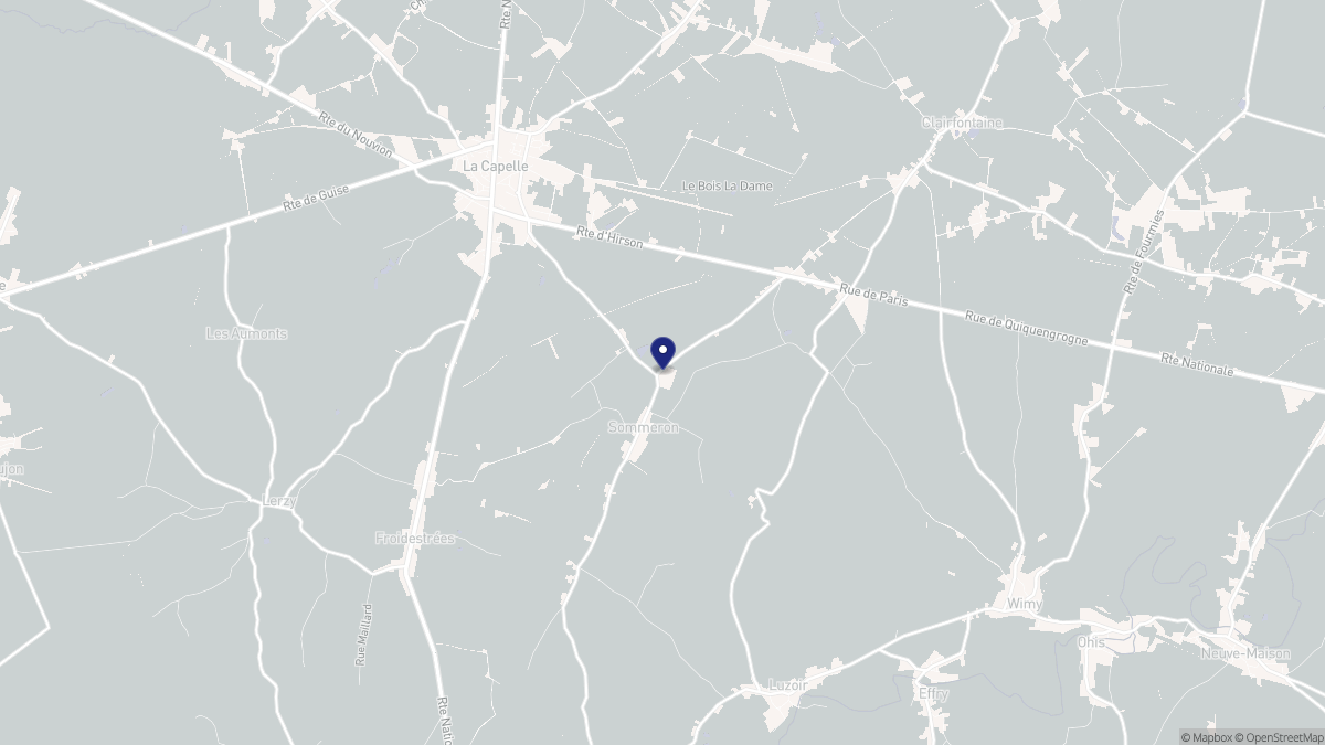 Aperçu cartographique de Sommeron, centré sur la commune
