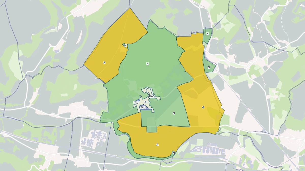 Aperçu cartographique de Soupir, centré sur la commune