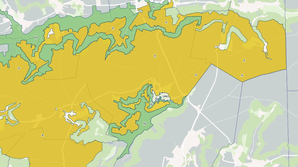 Aperçu cartographique de Tartiers, centré sur la commune