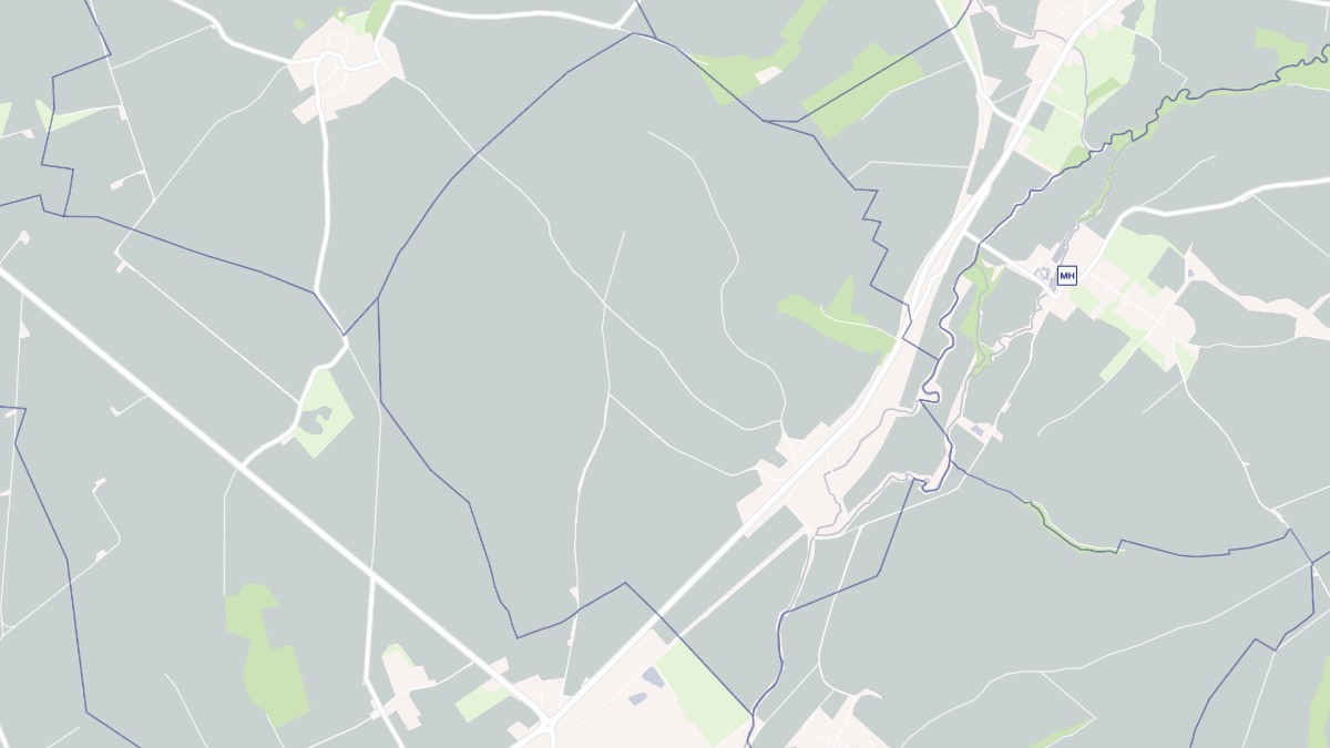 Aperçu cartographique de Thiernu, centré sur la commune