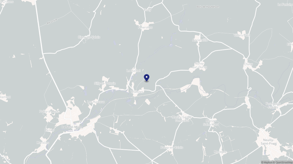 Aperçu cartographique de Troësnes, centré sur la commune