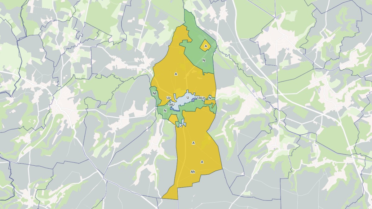 Aperçu cartographique de Trosly-Loire, centré sur la commune