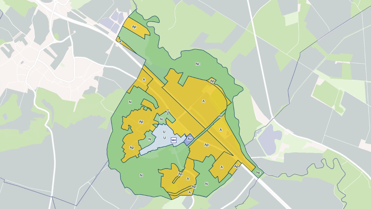Aperçu cartographique de Vasseny, centré sur la commune