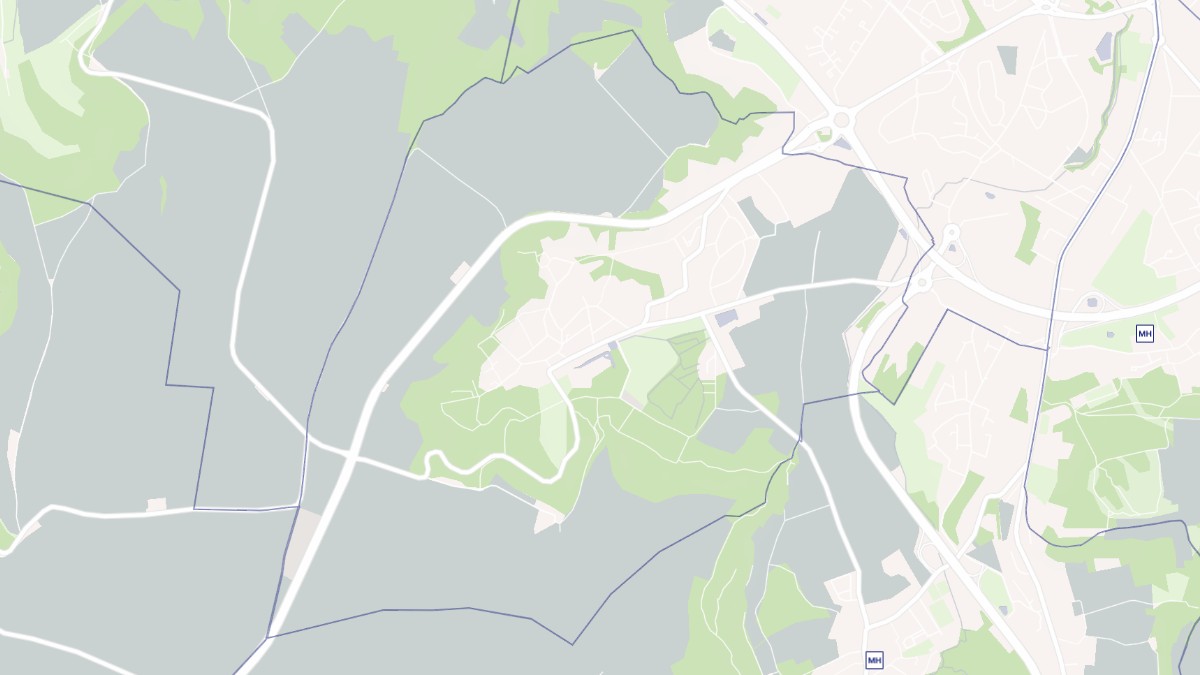 Aperçu cartographique de Vauxbuin, centré sur la commune