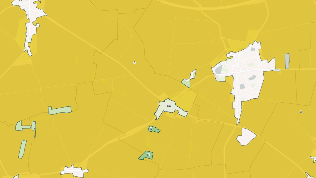 Aperçu cartographique de Vaux-en-Vermandois, centré sur la commune