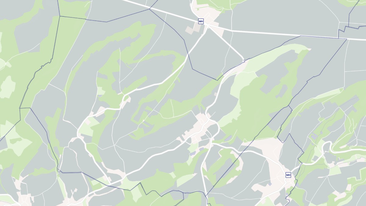 Aperçu cartographique de Vendresse-Beaulne, centré sur la commune