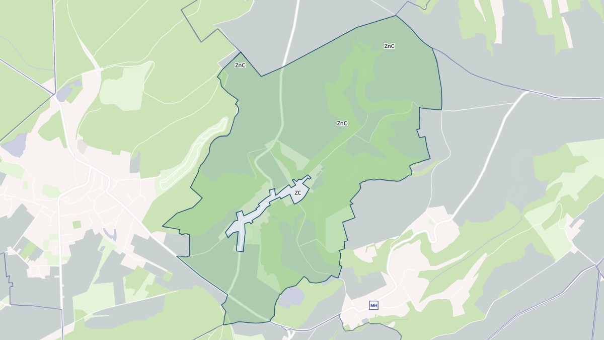 Aperçu cartographique de Verneuil-sous-Coucy, centré sur la commune