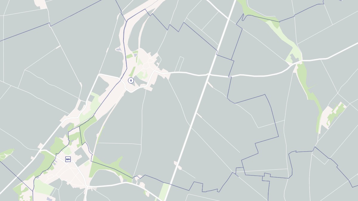 Aperçu cartographique de Verneuil-sur-Serre, centré sur la commune