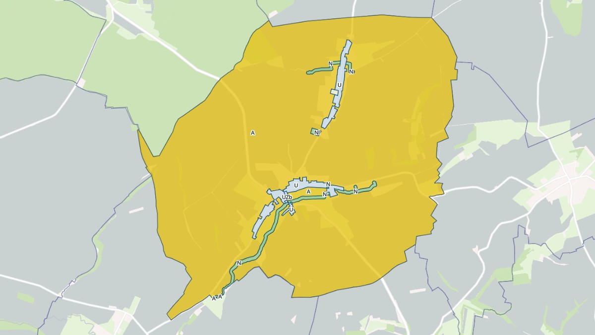 Aperçu cartographique de Vigneux-Hocquet, centré sur la commune
