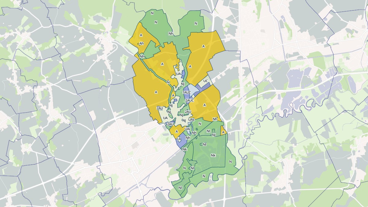 Aperçu cartographique de Viry-Noureuil, centré sur la commune
