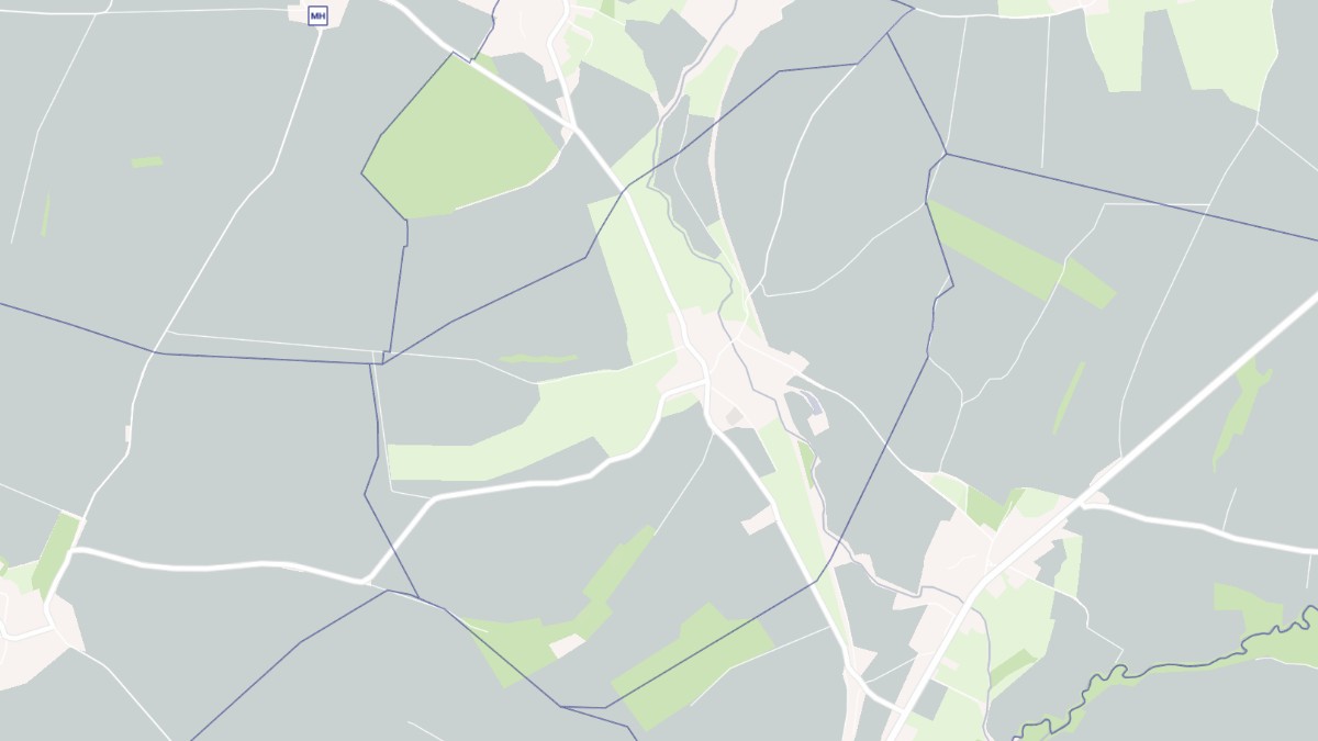 Aperçu cartographique de Voharies, centré sur la commune