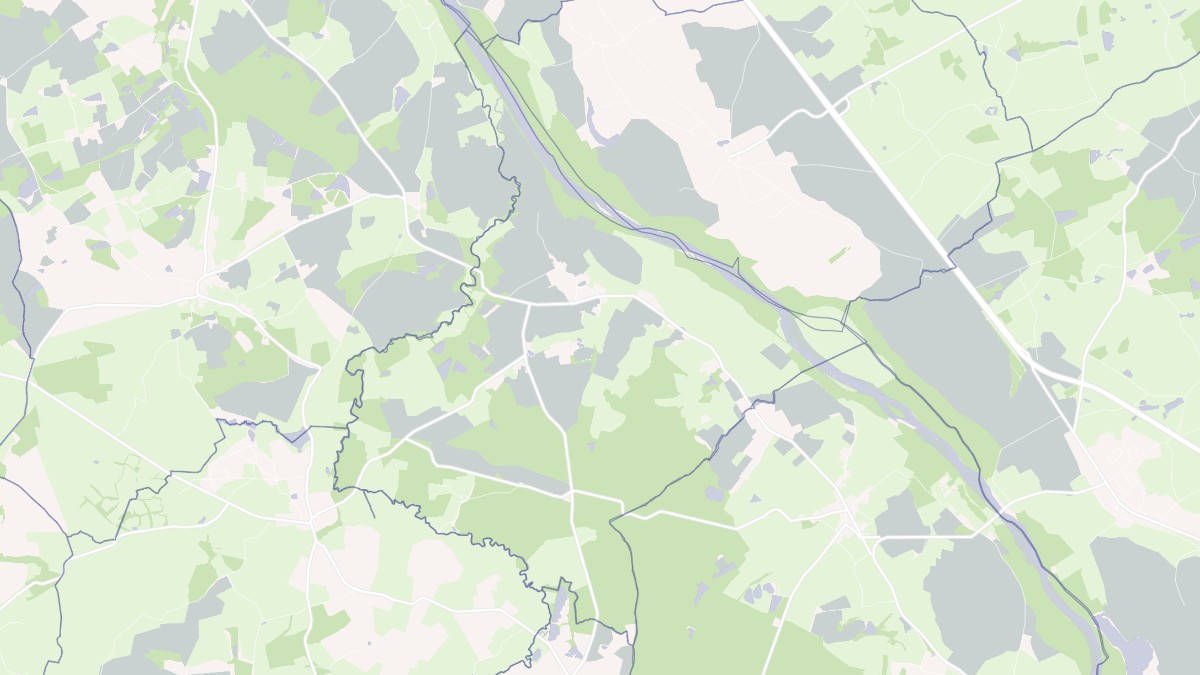 Aperçu cartographique de Aubigny, centré sur la commune