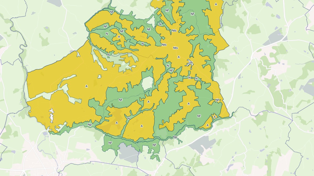 Aperçu cartographique de Barrais-Bussolles, centré sur la commune