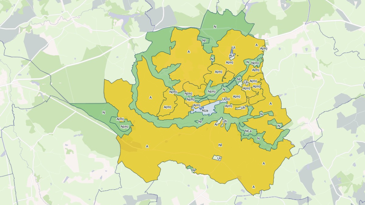 Aperçu cartographique de Buxières-les-Mines, centré sur la commune