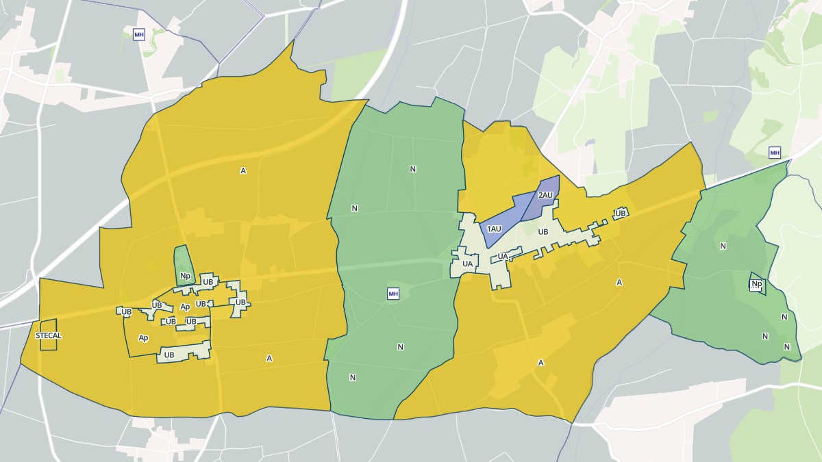 Aperçu cartographique de Cognat-Lyonne, centré sur la commune