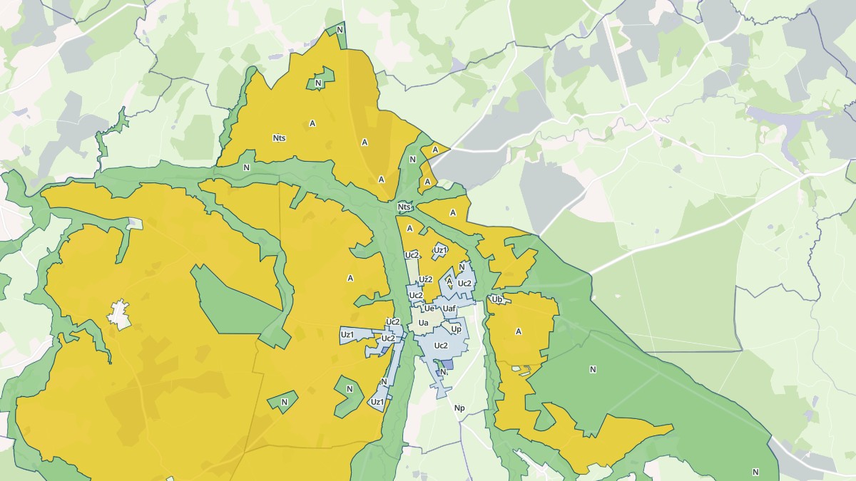 Aperçu cartographique de Cosne-d'Allier, centré sur la commune
