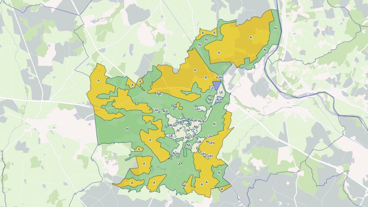 Aperçu cartographique de Dompierre-sur-Besbre, centré sur la commune