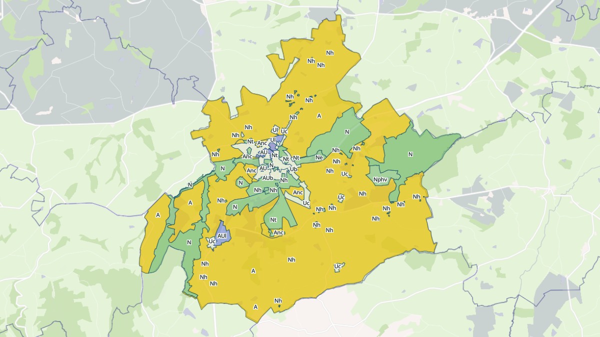 Aperçu cartographique de Le Donjon, centré sur la commune