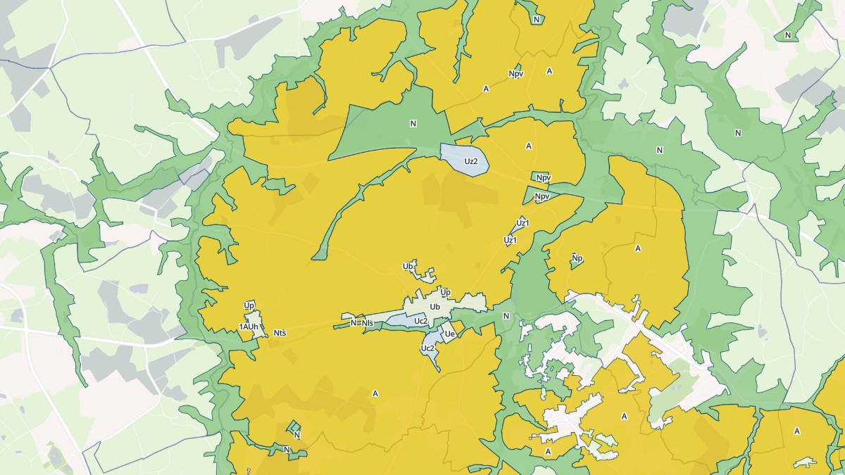 Aperçu cartographique de Doyet, centré sur la commune