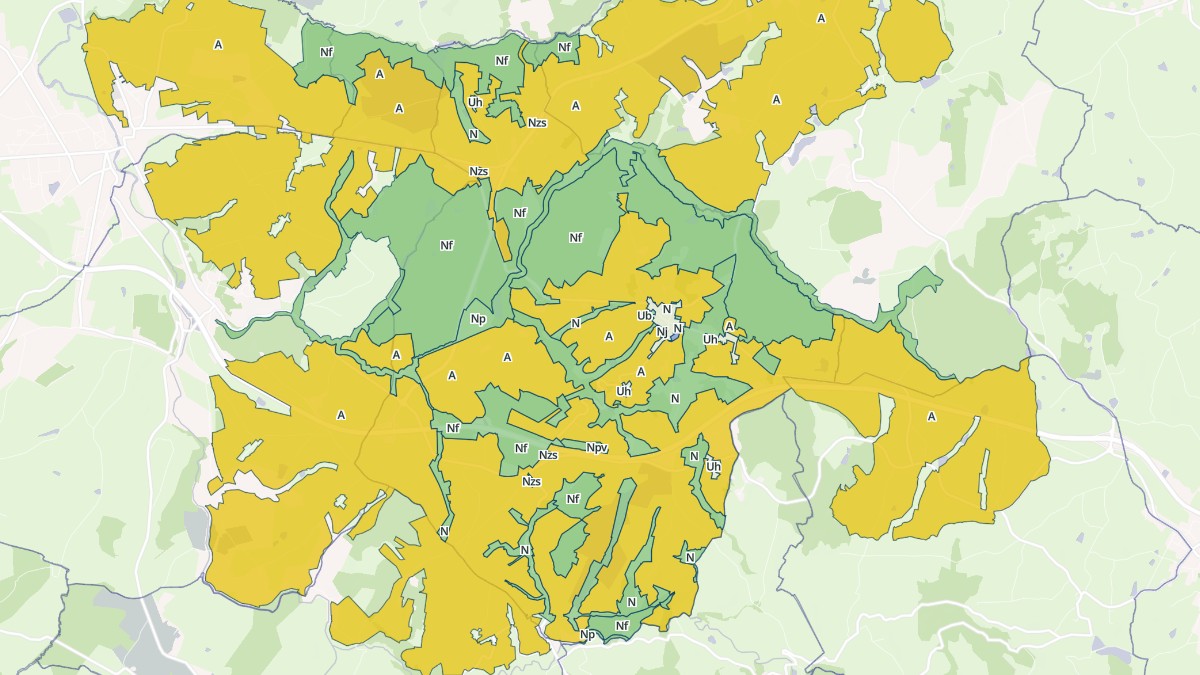 Aperçu cartographique de Droiturier, centré sur la commune