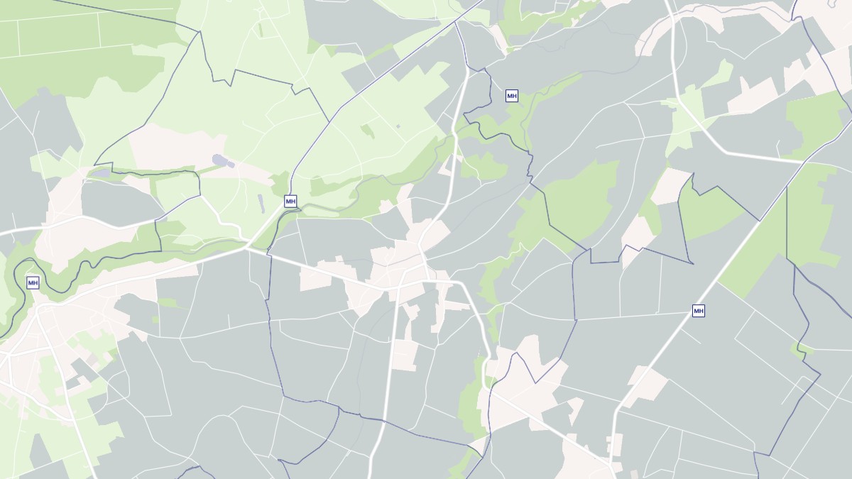 Aperçu cartographique de Fourilles, centré sur la commune