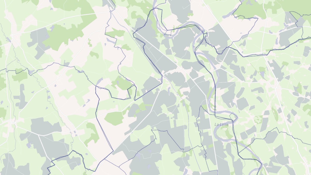 Aperçu cartographique de Gannay-sur-Loire, centré sur la commune