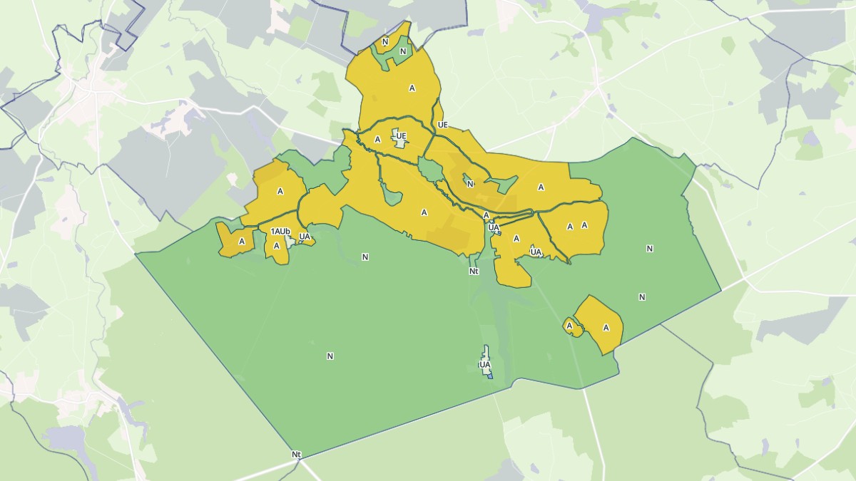 Aperçu cartographique de Isle-et-Bardais, centré sur la commune