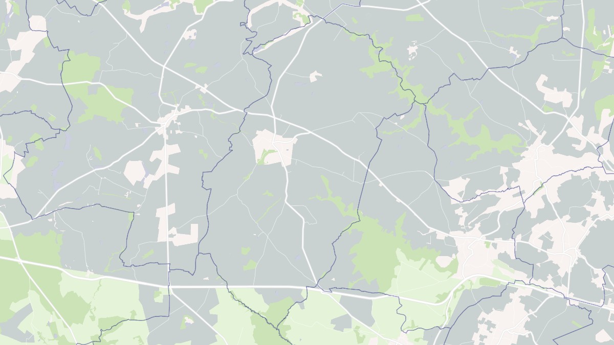 Aperçu cartographique de Laféline, centré sur la commune