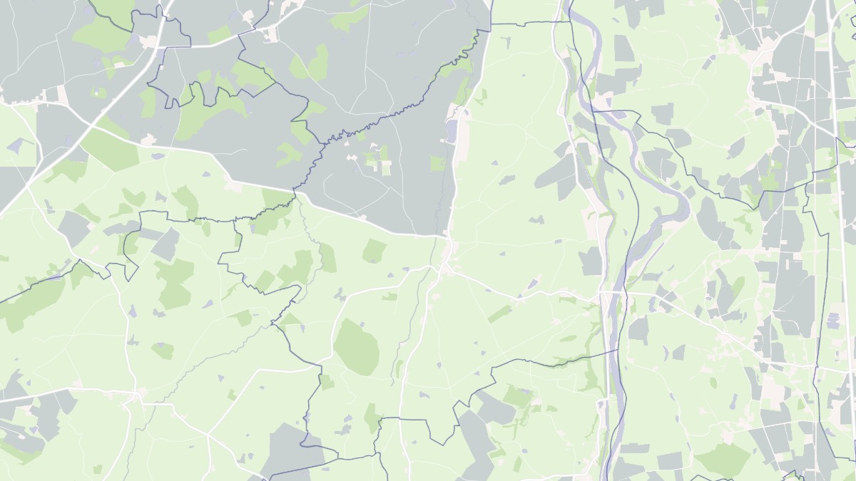 Aperçu cartographique de Luneau, centré sur la commune