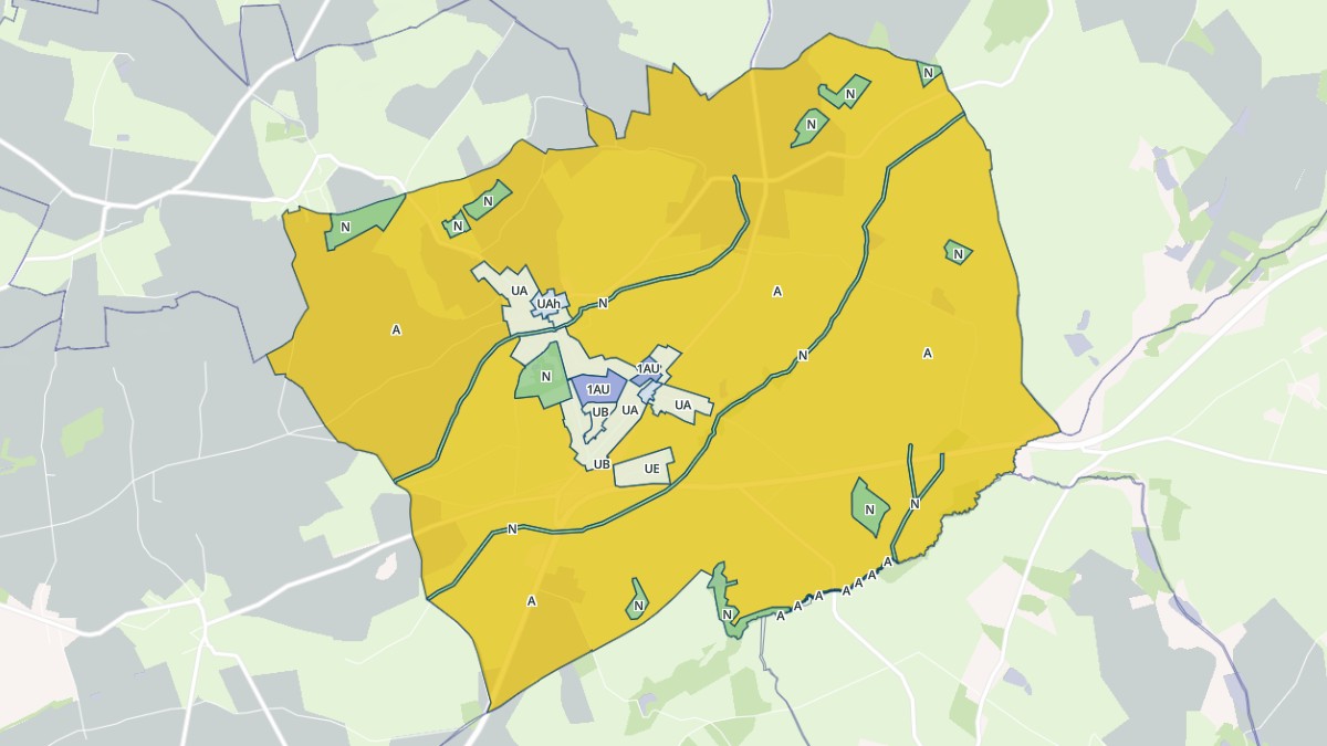 Aperçu cartographique de Magnet, centré sur la commune