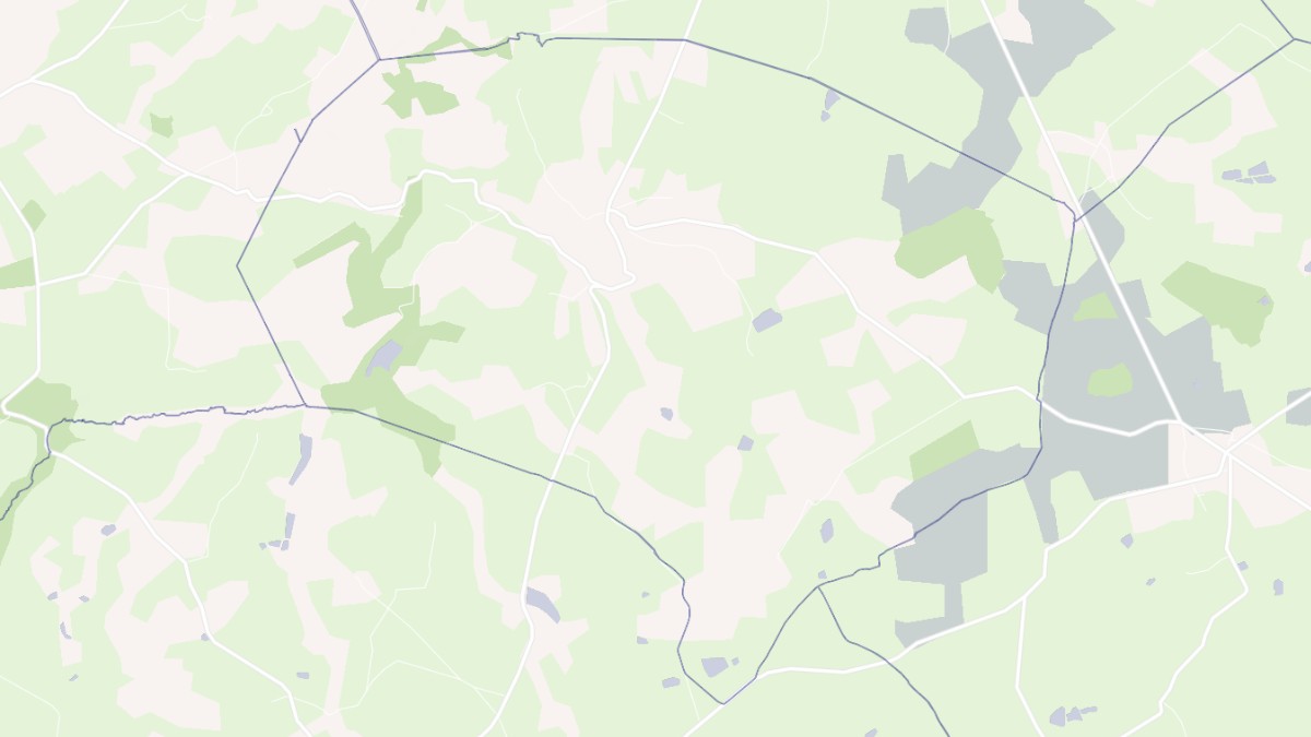 Aperçu cartographique de Mesples, centré sur la commune
