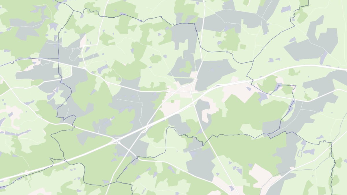 Aperçu cartographique de Montbeugny, centré sur la commune